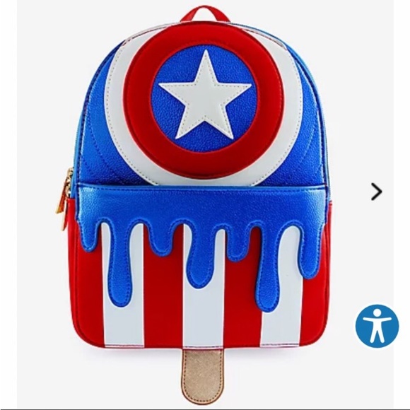 Marvel captain America mini backpack - Picture 1 of 5